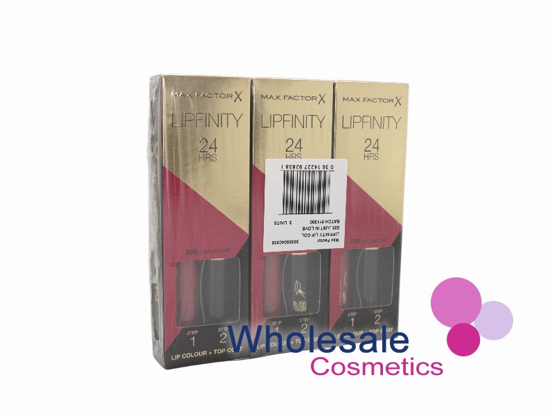 6 x Max Factor LipFinity 24H Lip Colour - 335 JUST IN LOVE